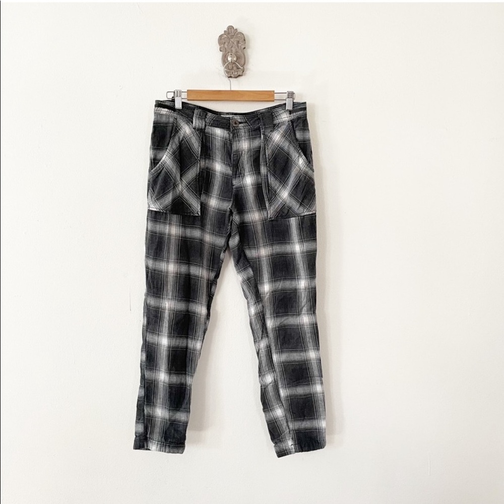 Free People Flannel Utility Pant
